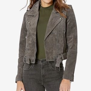 Blank NYC - Suede Moto Jacket - Grey